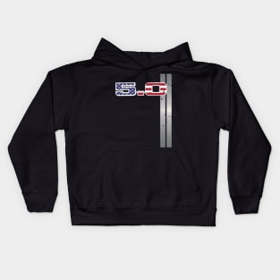 Mustang GT V8 5.0 Fox Body USA Kids Hoodie